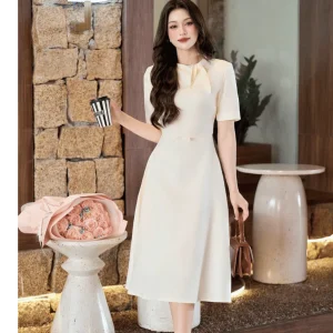 Đầm nữ dáng dài công sở thiết kế sang chảnh thanh lịch cao cấp